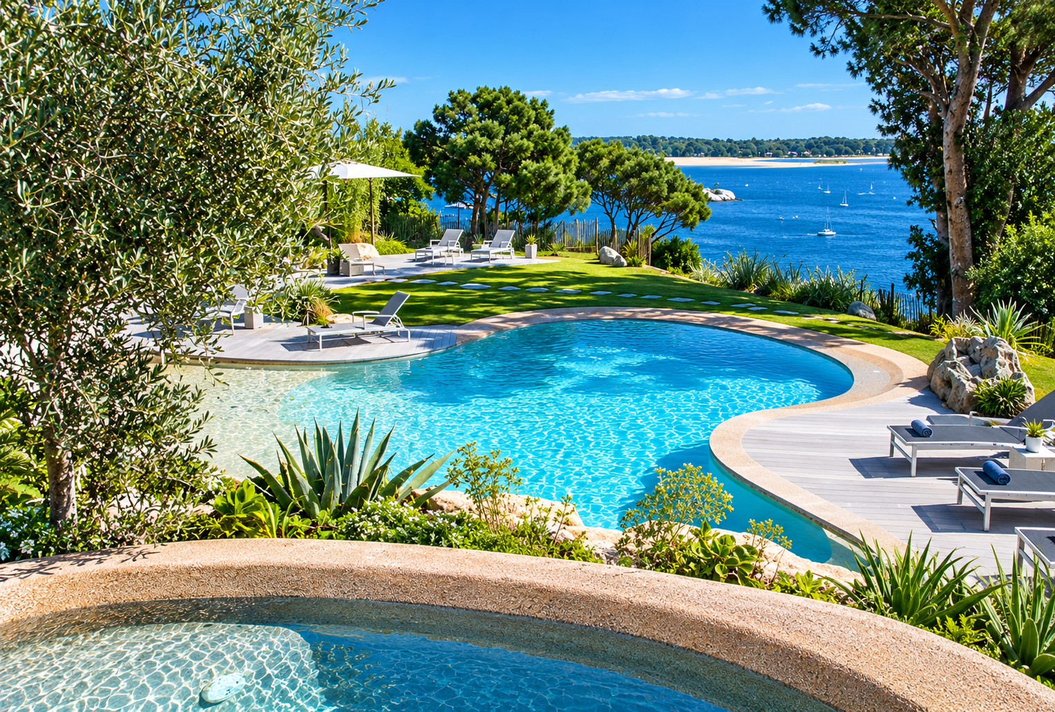 Villa avec piscine et vue mer à Porto-Vecchio